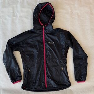 Marmot Womens Navy Jacket with Pink Trim